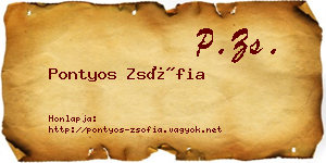 Pontyos Zsófia névjegykártya